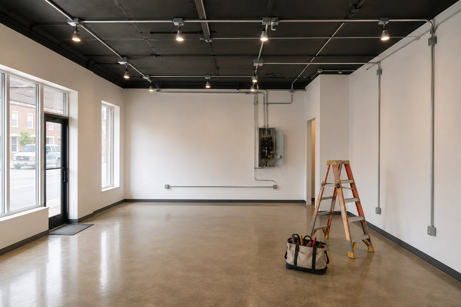 Commercial retail tenant fit-out electrical work in New Jersey